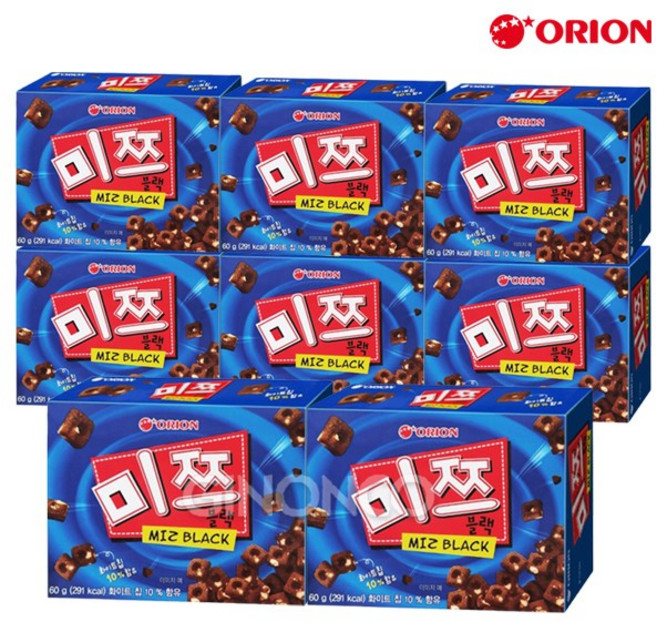 오리온 미쯔 블랙, 60g, 8개