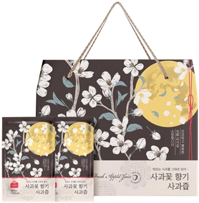 사과꽃향기 사과즙 선물세트, 100ml, 50개
