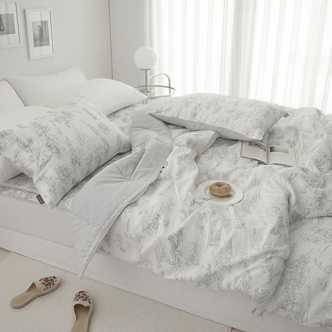 브리티시울 고밀도 순면 양모이불 100% 침대패드 풀세트 베개커버 싱글 퀸