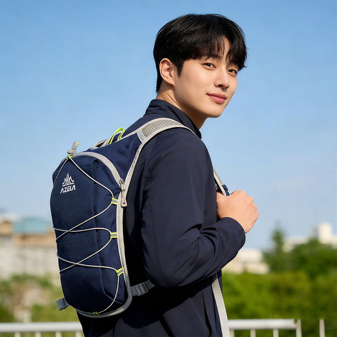 [런런피티] 남녀공용 러닝 조끼형 백팩 경량 등산 마라톤 베스트 가방