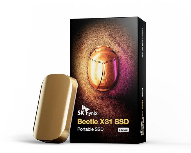 SK hynix Beetle X31 1TB 휴대용 SSD DRAM 최대 1050MB/s USB 3.2 Gen2 PC 맥 노트북 PS5와 호환되는 외장 하드 드라이브, SK hynix Beetle X31 1TB 휴대용 SS