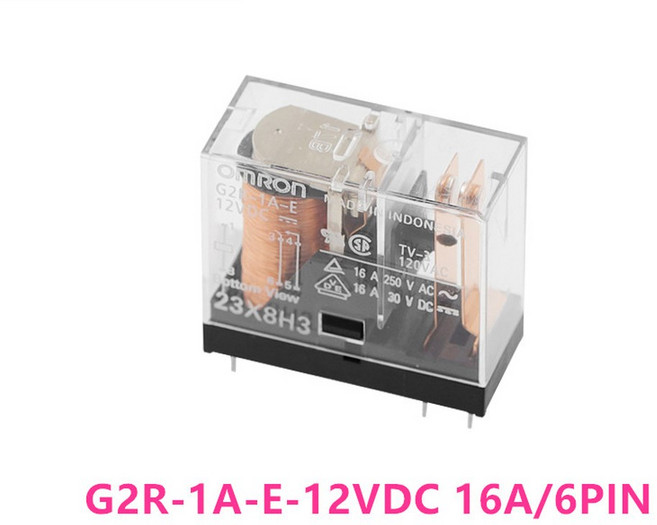 5PCS 새로운 원본 G2R 2 1A 5P 6P 10A 전원 8P 릴레이 24V 16A 5A 12V 1, 06 G2R-1A-E-DC(6PIN), 1개