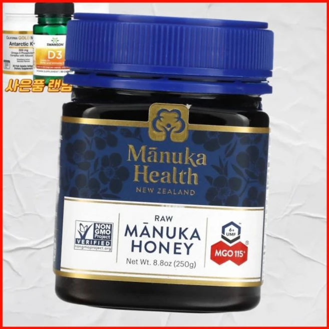마누카 헬스 무가공 꿀 UMF 6 MGO 115 250g 미국내수, 마누카 헬스 무가공 꿀 UMF 6 MGO 115 250, 1개 - 쿠팡