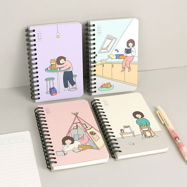 보리 슬림 좌철수첩 4종 1세트, 1개