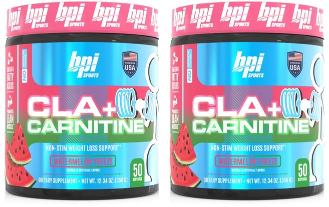 비피아이스포츠 CLA + 카르니틴 워터멜론 프리즈, 350g, 2개 - 쿠팡