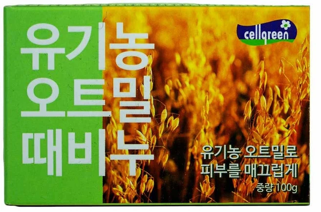 동서씨앤지 유기농 오트밀 때비누 100g - 쿠팡