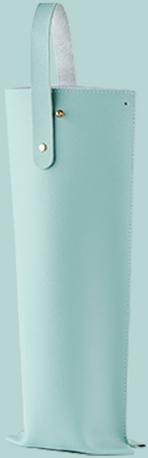 세이브맘 고급 와인 가죽 쇼핑백, 1개, 스카이민트