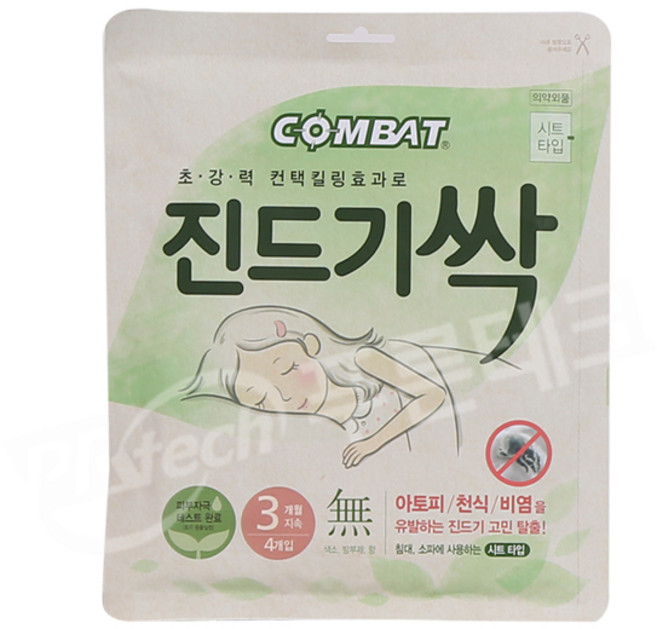 컴배트 진드기싹 시트 4개입, 컴배트 진드기싹 시트형1P