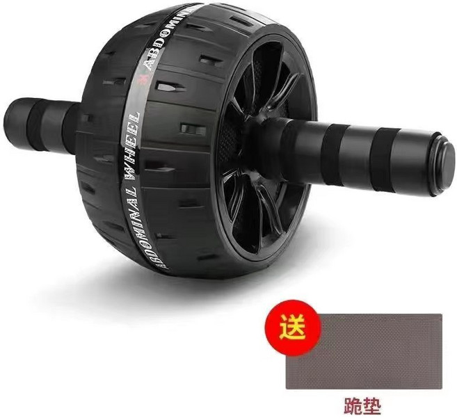 健腹輪 腹肌家用運動器材 靜音設計, 暴虐收腹/七天見效,【減肥瘦身】全黑色健腹輪