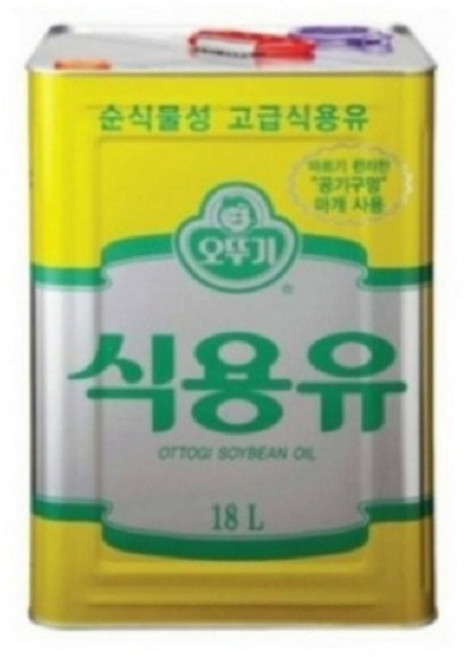 대용량 업소용 오뚜기 콩 식용유 18L, 1개