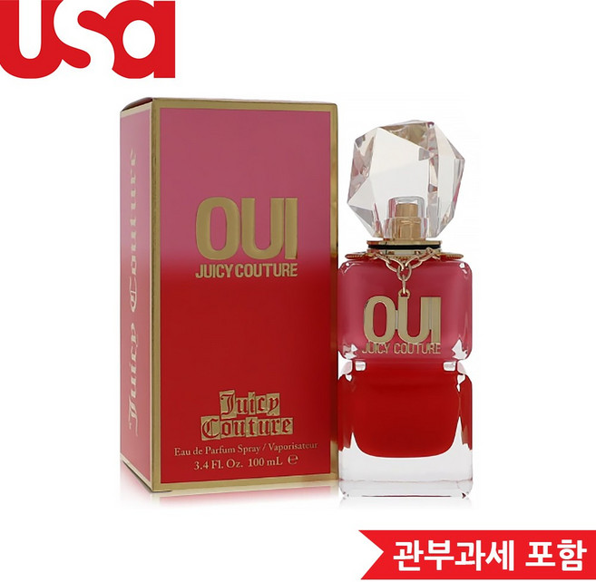 쥬시꾸뛰르 Oui by 여성 EDP 스프레이 3.4온스 2160674, 1개