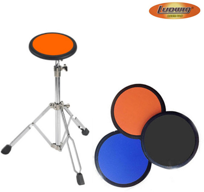Ludwig 루딕 8인치 연습 드럼 패드 SET, 주황, 미포함, 1개