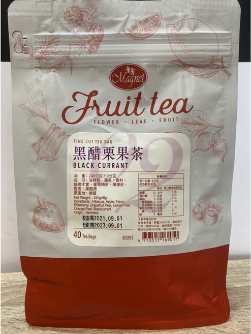曼寧 黑醋栗果茶/6g*40入, 1個