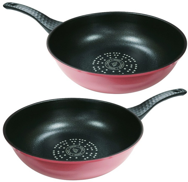 [1+1] 키친아트 NEW 다이아몬드 후라이팬 궁중팬 28cm 30cm 2종 골라담기, 궁중팬 28cm+궁중팬 28cm, 1세트
