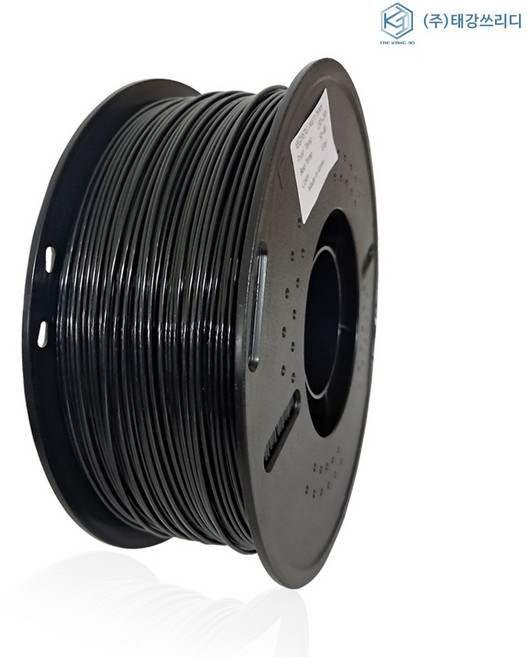 고품질 국산 PETG 필라멘트 1kg/1.75m 3D프린터용 뱀부랩 재료, 블랙