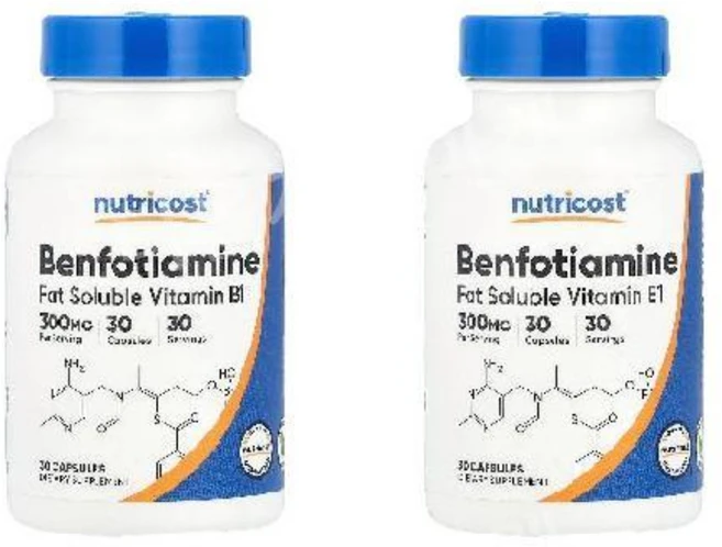 2개 뉴트리코스트 벤포티아민 비타민B1 티아민 Benfotiamine 300mg 30정 - 쿠팡