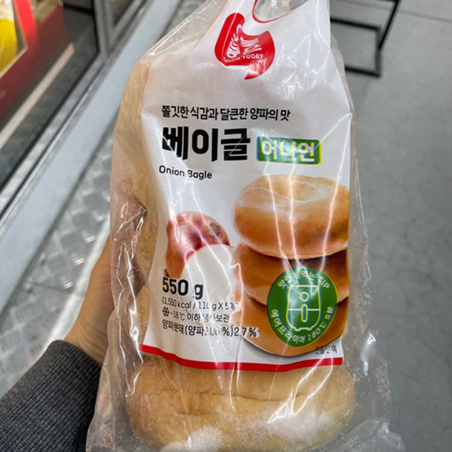 오늘좋은 베이글 어니언, 1개, 550g