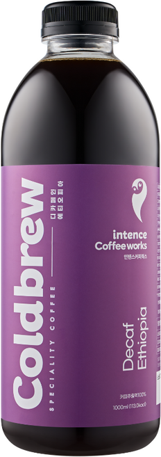 인텐스커피웍스 디카페인 에티오피아 1L 더치커피 콜드브루, 1개, 1개입, 1g