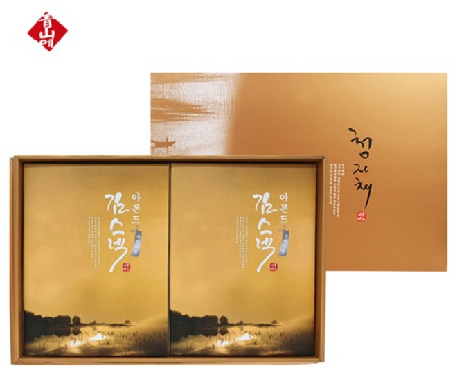 청산에 김스낵 2호 선물세트 [현미30g 4팩 아몬드30g 4팩], 1개