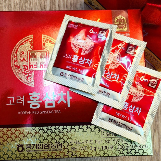 풍기인삼농협 6년근 고려홍삼차(3g/100포), 3g, 1개