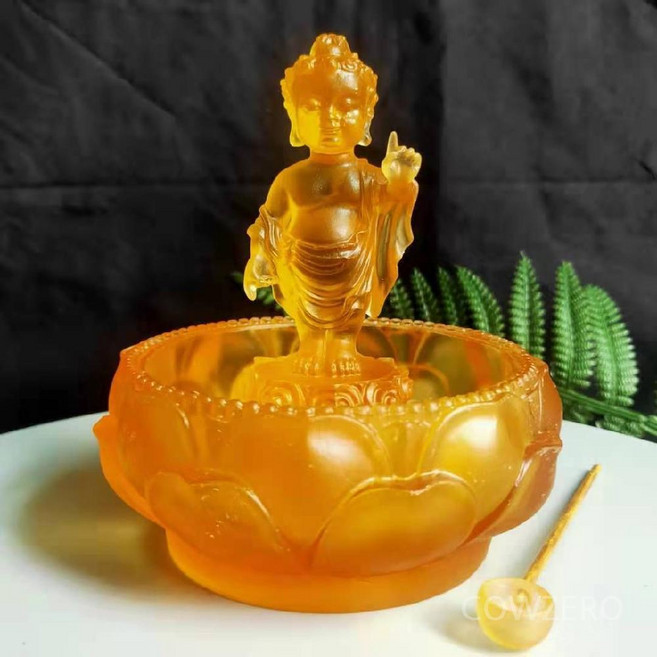 부처님 관욕대 연꽃등 소원 목욕 석가모니 기도 탄생불 관욕식, 골드, 1개