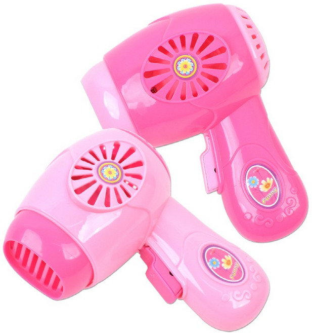 h37 오즈토이 해피 드라이기 미니가전 분홍 3813 헤어 뷰티 미용 작동 주방 소꿉 놀이 장난감, 상세페이지 참조, 1개