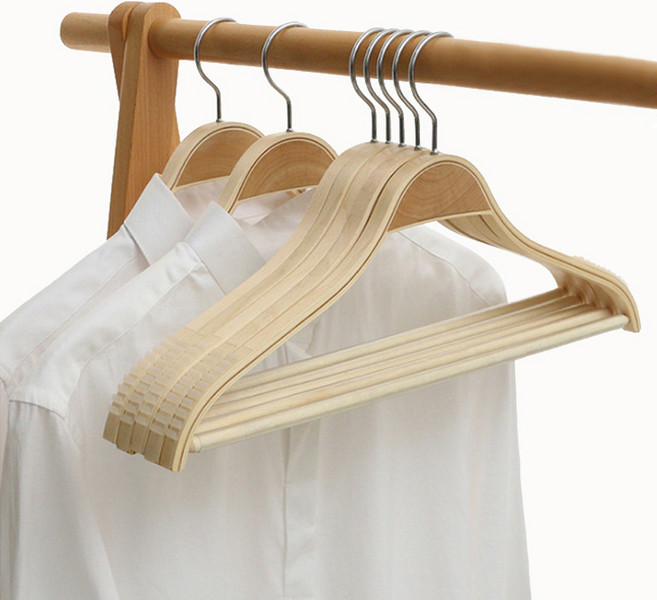 더자카 논슬립 옷걸이, 우드, 10개