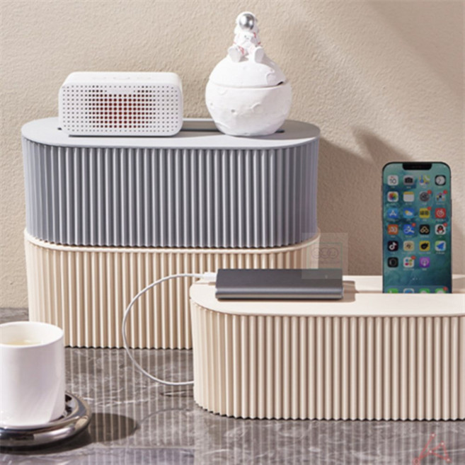 진우현만물상 멀티탭 정리함 다용도정리함, 1개, 베이지