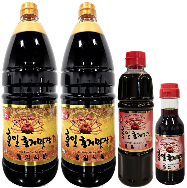 [홍일점] 홍게맛장소스골드 1.8리터 + 맛장700미리 홍일식품, 1세트, 4.3L