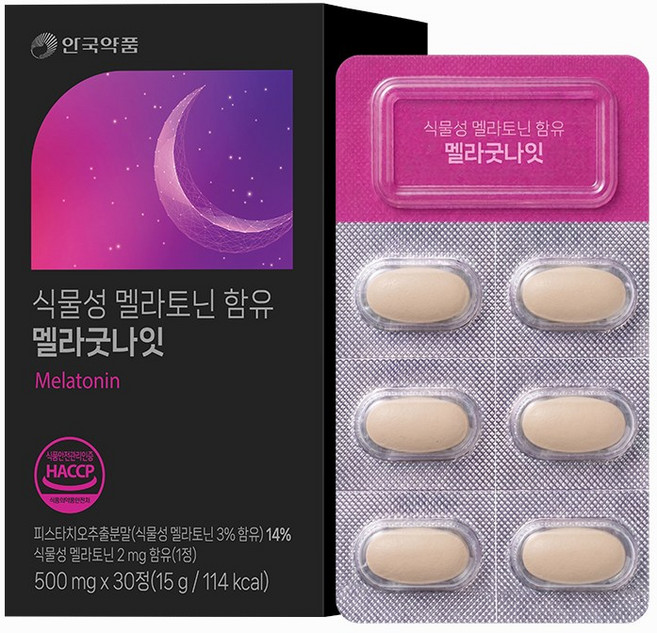안국약품 멜라굿나잇 15g, 1개, 30정