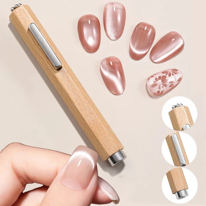 3-in-1 뉴 러브 아가일 캣아이 네일 마그넷 3D 하트 글라스 비즈 서펜타인 아트 마그네틱 DIY 젤 폴리싱 도, 12 1pcs