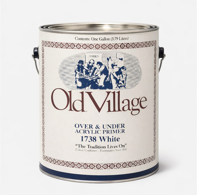 올드빌리지 커버업 프라이머 젯소 외벽 현관문 싱크대 리폼 셀프페인트, 파인트 (0.5리터), 1개, 500ml