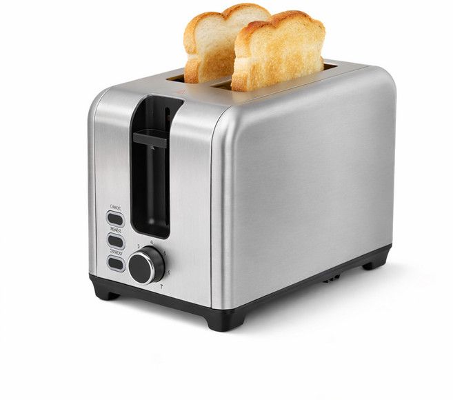 [독일브랜드] 토스터기 토스트기 식빵 아침 브런치 가정용 자취용 선물용, 메탈실버 토스터기