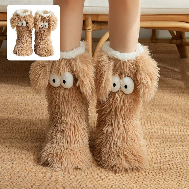 루이 무압박 털빠짐없는 따뜻한 남녀공용 수면양말