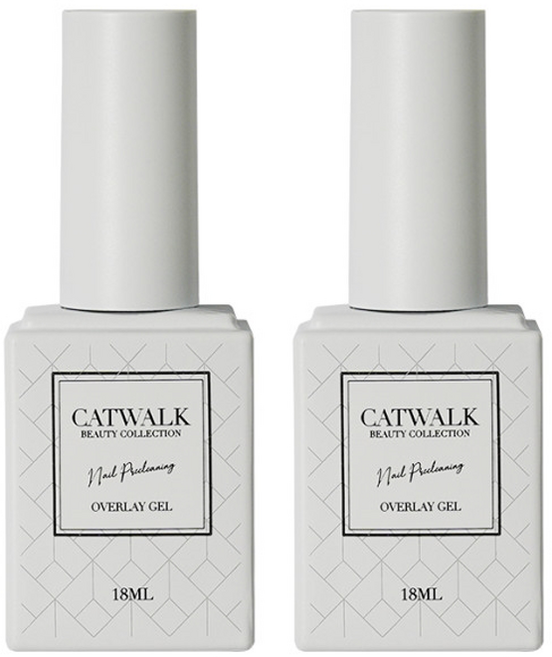 캣워크 오버레이젤 탑젤, 2개, 18ml