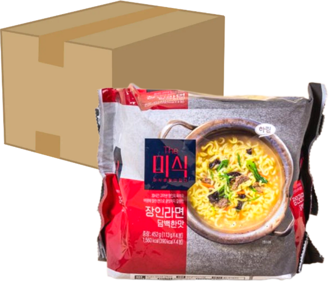 The미식 장인라면 얼큰한맛 116g, 32개