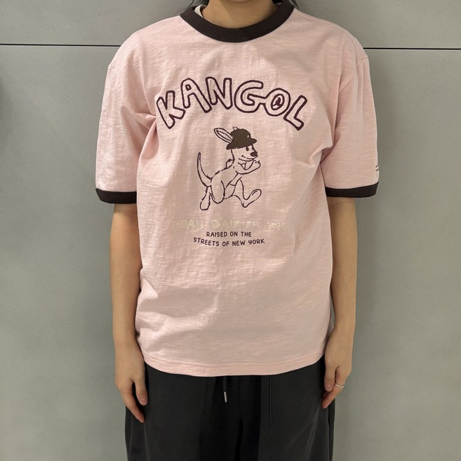 [국내정식매장] 캉골 반팔 티셔츠 Kangol 러시 링거 2827 핑크