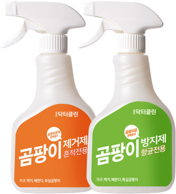 DnD 닥터클린 곰팡이제거제 + 곰팡이방지제, DnD 닥터클린 곰팡이제거제 1개 + 곰팡이방지제 1개, 1개, 500ml