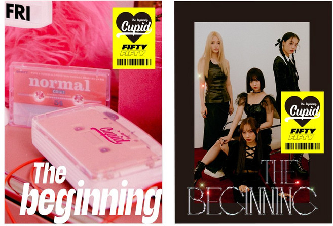피프티피프티 1st 싱글앨범 THE BEGINNIN: Cupid 2종 버전선택, BLACK