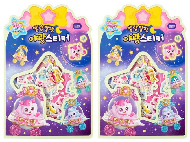슈팅스타 캐치티니핑5 야광스티커 2개, 1세트