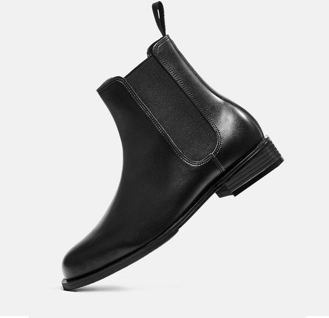 커스텀에이드 4cm 비브람 소가죽 유니섹스 첼시부츠 라피트 CR0045