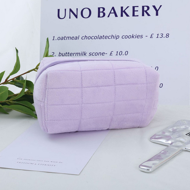 비비드 벌브 파스텔 퀄팅 구름 파우치 다용도 화장품 대용량