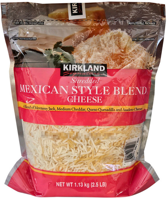 커클랜드 멕시칸 스타일치즈 1.13kg/아이스포장, 1.13kg, 1개