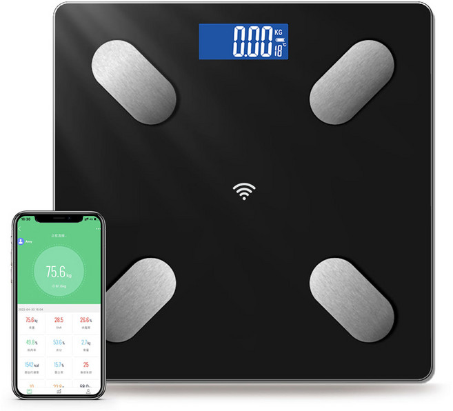 체중계 스마트 체성분 측정기 블루투스 체지방계 가정용 체중계, 1개, 보라색, FH