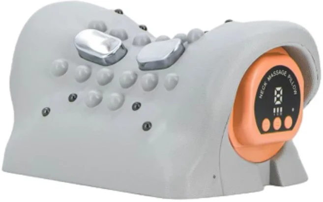 전기 목 마사지기 EMS 경추 스트레치 베개 고주파 진동, 02 그레이