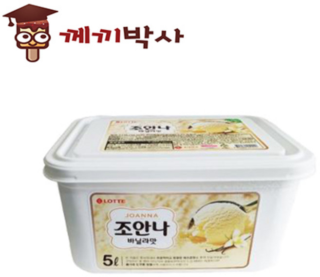 롯데 퍼먹는 업소용 고깃집 대용량 조안나 바닐라 5L, 1개