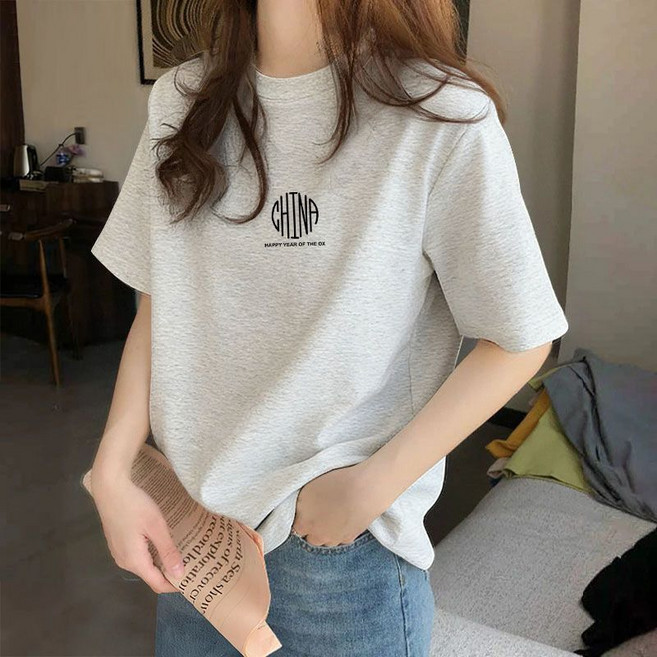 圓領短袖T恤 休閒顯瘦夏季女裝