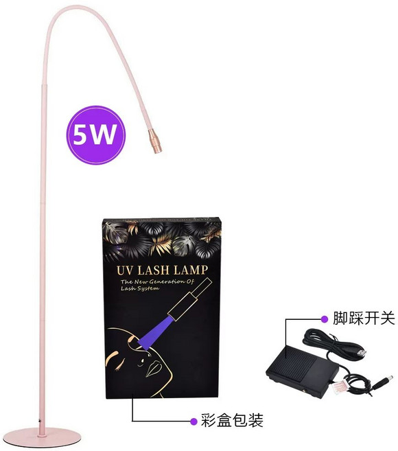 속눈썹 LED램프 연장 네일샵 라이트 경화 블랙 스탠드 반영구 핀셋 조명, 1