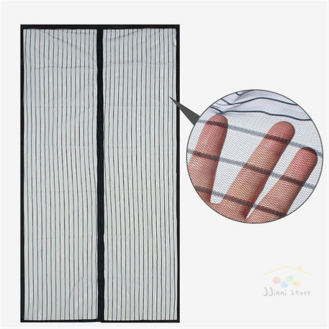찌니스토어 자석 현관문 모기장 120x210cm 블랙 현관방충망
