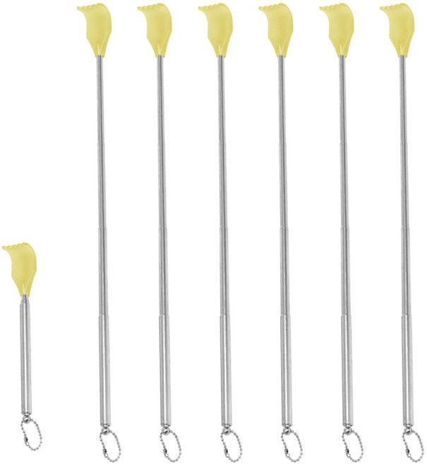 휴대용 스텐 접이식 효자손, 6개, 03)안테나 효자손 C타입-단일색상